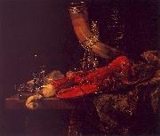 Still Life with Lobster, Drinking Horn and Glasses, Willem Kalf
